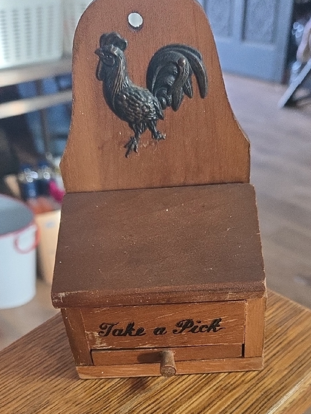 Victor GOLDMAN rare Vtg TAKE A PICK toothpick Dispense